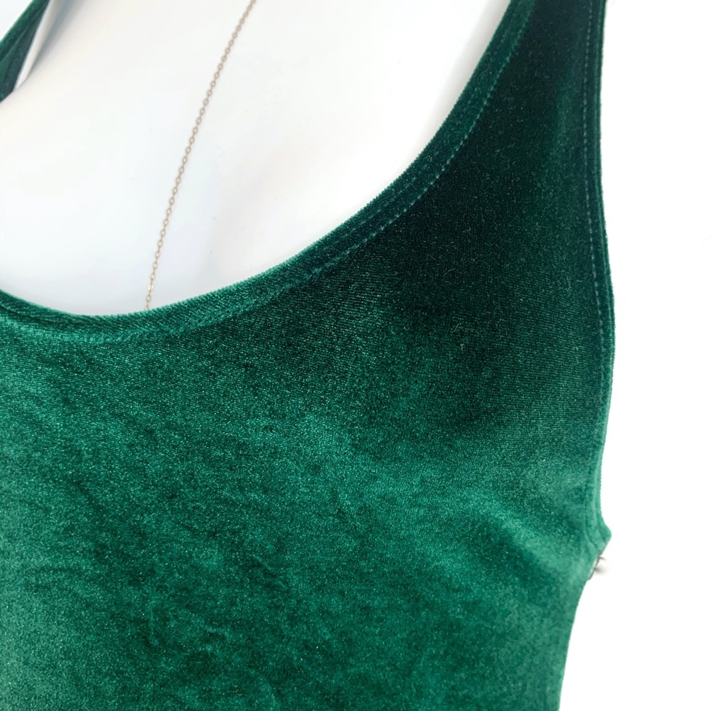 American Apparel Green Velvet Bodysuit - Picture 5 of 6